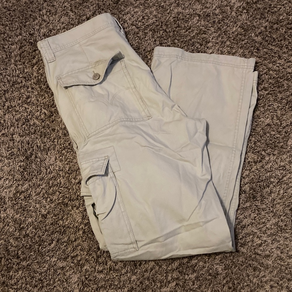Levi's Khaki Loose Straight Cargo Pants